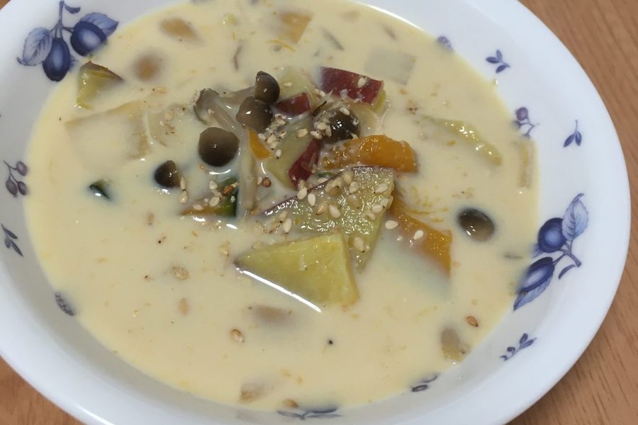 和の秋色冷製スープ
